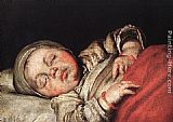 Bernardo Strozzi Wall Art - Sleeping Child